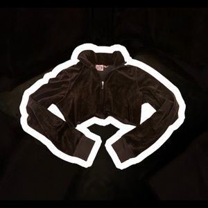 Juicy couture cropped zip up